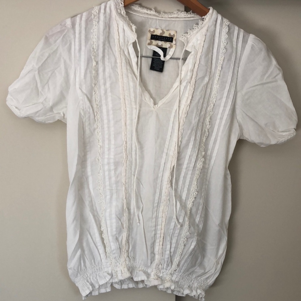 XS Sanctuary Cotton shirt with lace details